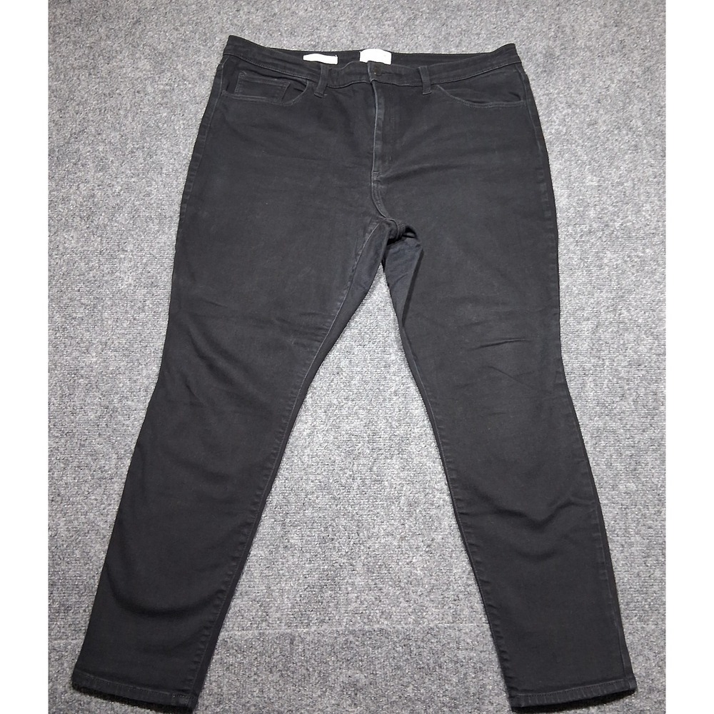 Universal Thread Womens High Rise Skinny Jeans Black Size 18/34R Stretch Denim‎